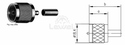 Wtyk UHF zaciskany G37 (2.7/7.25) na CNT400, H1000 - J01040A0012