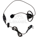 Zestaw słuchawkowy EHM16 nauszny z mikrofonem i PTT/VOX typu D
