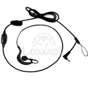 Zestaw słuchawkowy EHS09 nauszny z mikrofonem i PTT/VOX